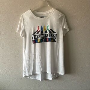 Apple, Women’s White Beatles Abbey Road Shortsleeved T-Shirt, Size L